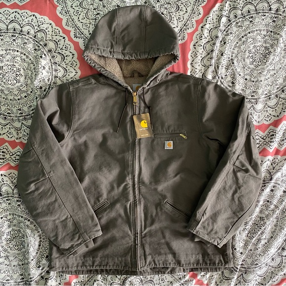 Carhartt Jackets & Blazers - Womens Carhartt Washed Duck Sherpa Jacket